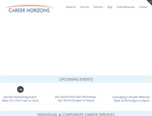 Tablet Screenshot of career-horizons.com